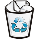 Full Recycled Bin Icon