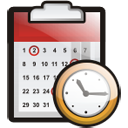Calendar Clock Icon 128x128 png