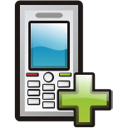 Mobile Phone Add Icon 128x128 png