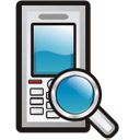 Mobile Phone Search Icon 128x128 png