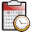 Calendar Clock Icon 32x32 png