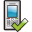 Mobile Phone Check Icon 32x32 png