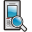 Mobile Phone Search Icon 32x32 png