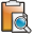 Clipboard Search Icon 32x32 png