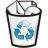 Full Recycled Bin Icon