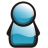 Blue User Icon 48x48 png