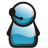 Blue User Support Icon