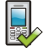 Mobile Phone Check Icon 48x48 png
