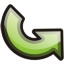 Arrow Right Up Icon 64x64 png
