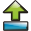 Upload Blue Icon 64x64 png
