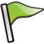 Green Flag Icon 64x64 png