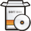 Opened Orange Soft Box Icon 64x64 png