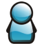 Blue User Icon 64x64 png