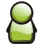 Green User Icon 64x64 png