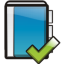 Address Book Check Icon 64x64 png