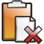 Clipboard Delete Icon 64x64 png