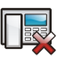 Phone Delete Icon 64x64 png