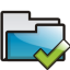 Folder Check Icon 64x64 png