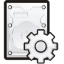 Hard Drive Options Icon 64x64 png