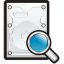 Hard Drive Search Icon 64x64 png