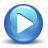 Blue Play Icon
