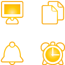 Mono Basic Yellow Icons