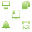 Mono Reflection Green Icons