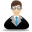 Teacher Male Icon 32x32 png