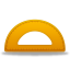 Semicircle, Ruler Icon 64x64 png