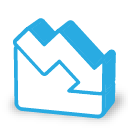 Stocks Down Icon 128x128 png