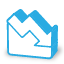 Stocks Down Icon 64x64 png