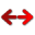 Right Left Red Icon 32x32 png