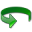 Rotate 270 Anticlockwise Green Icon 32x32 png