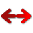 Right Left Red Icon
