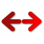 Right Left Red Icon 64x64 png