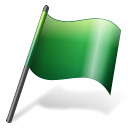 Flag 2 Green Icon 128x128 png