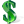 Dollar 3D Green Icon 24x24 png