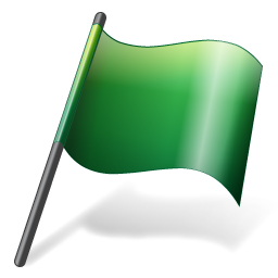 Flag 2 Green Icon 256x256 png