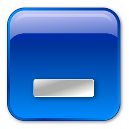 Minimize Box Blue Icon 256x256 png