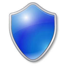 Shield Blue Icon 256x256 png