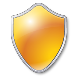 Shield Yellow Icon 256x256 png