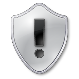 Warning Shield Grey Icon 256x256 png