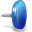 Drawing Pin 4 Blue Icon 32x32 png