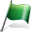 Flag 2 Green Icon 32x32 png