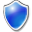 Shield Blue Icon 32x32 png