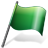Flag 2 Green Icon 48x48 png