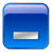 Minimize Box Blue Icon 48x48 png