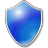 Shield Blue Icon 48x48 png
