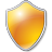 Shield Yellow Icon 48x48 png