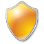 Shield Yellow Icon 64x64 png
